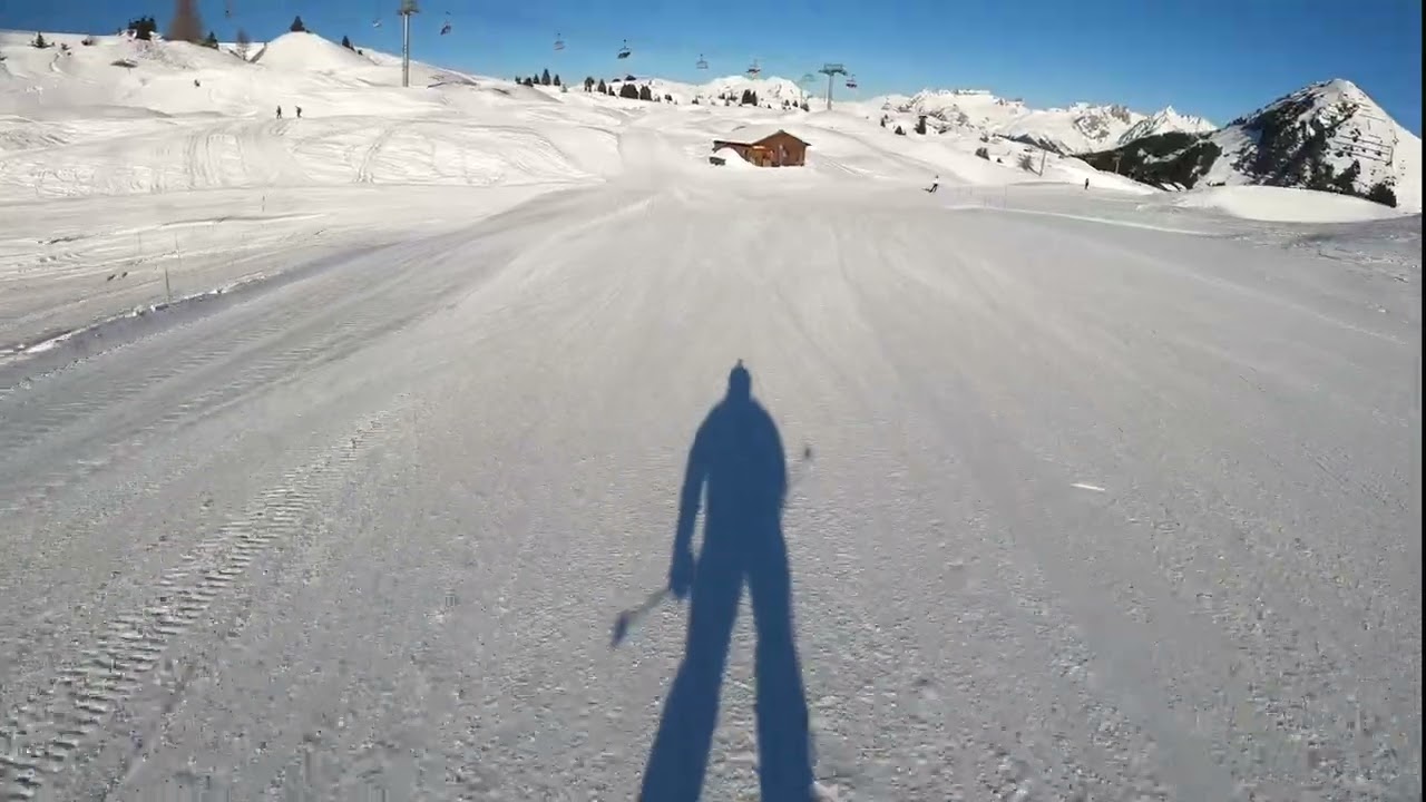 Piste Blanchets 2023   La Plagne/Paradiseski Bellecote area