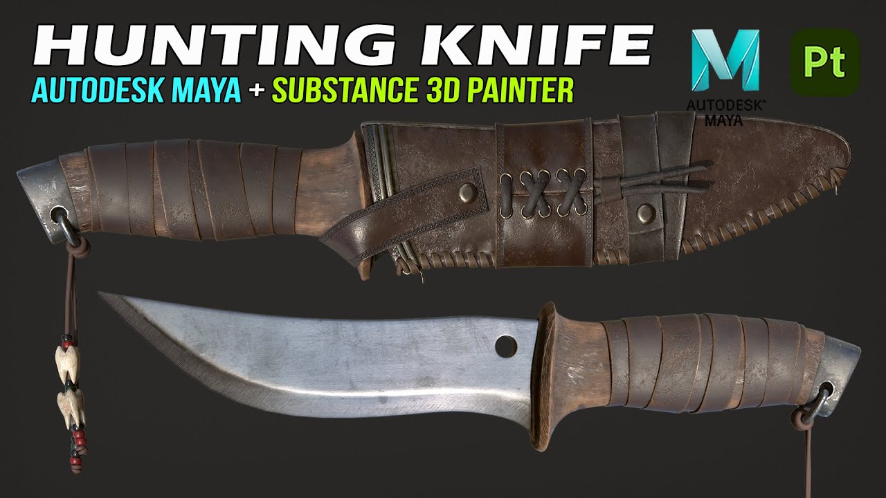 Hunting Knife | Autodesk Maya + Substance 3D Painter