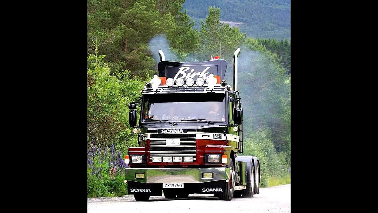 SCANIA 142 TORPEDO 1988. TRIBUTE VIDEO.  WITH STRAIGHT PIPES. AWESOME SOUND. BY: ØYVIND B BIRKEBEKK
