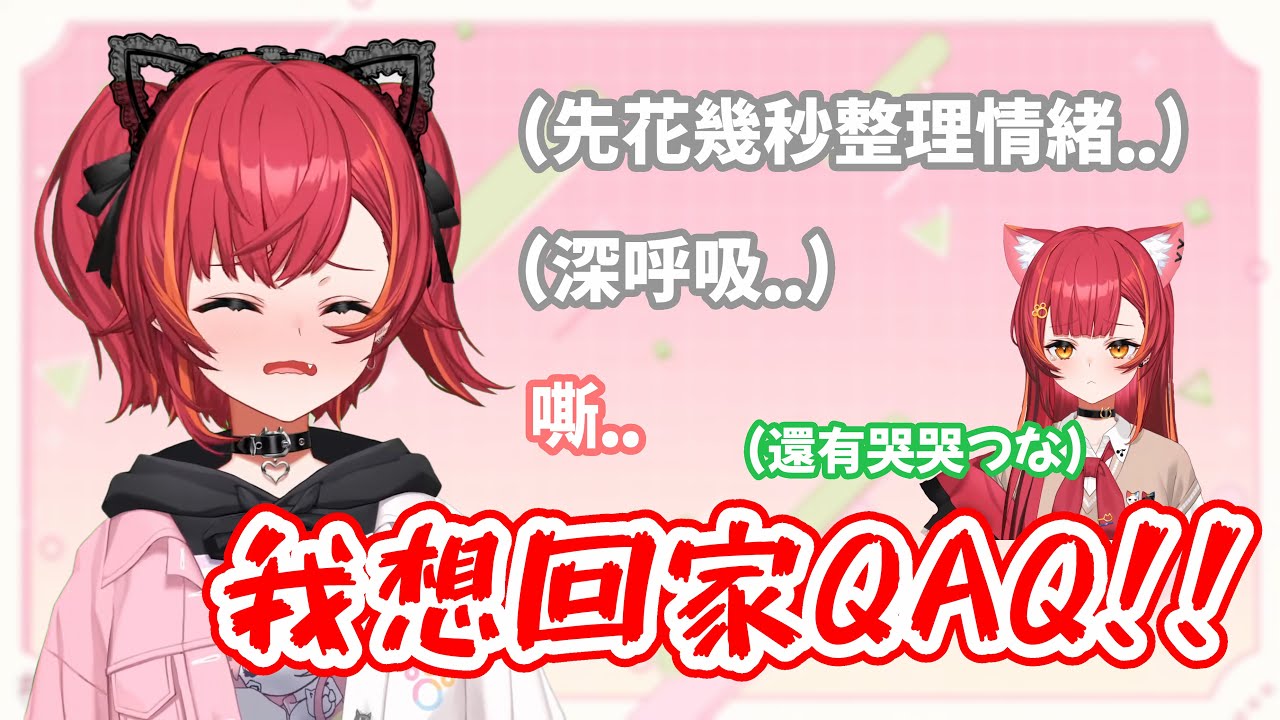 【臘肉】一哭二鬧三大叫 因為颱風而回不了韓國的つな 在直播上亂叫說想要回家w【#猫汰つな /Vspo中文翻譯/ぶいすぽ切り抜き】