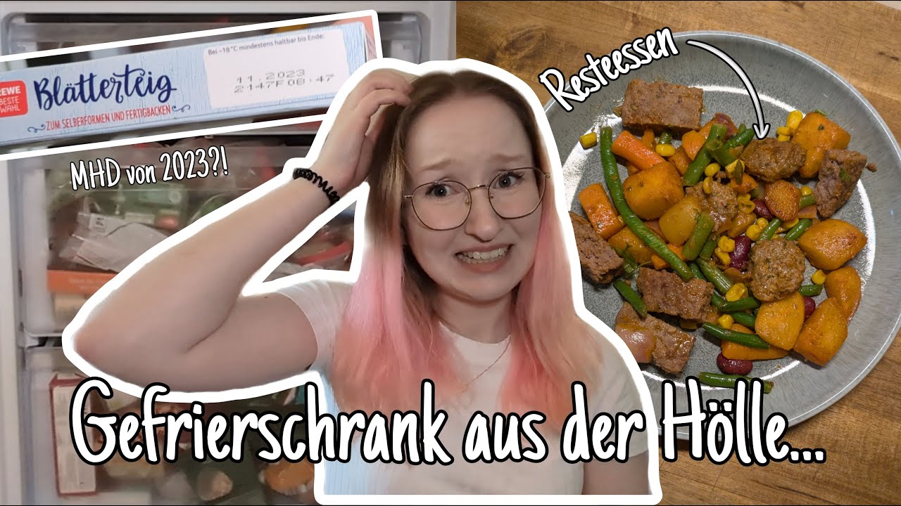 Mein Gefrierschrank braucht ein MAKE OVER | 2 Jahre altes Essen? | Reinigen und Reste verwerten