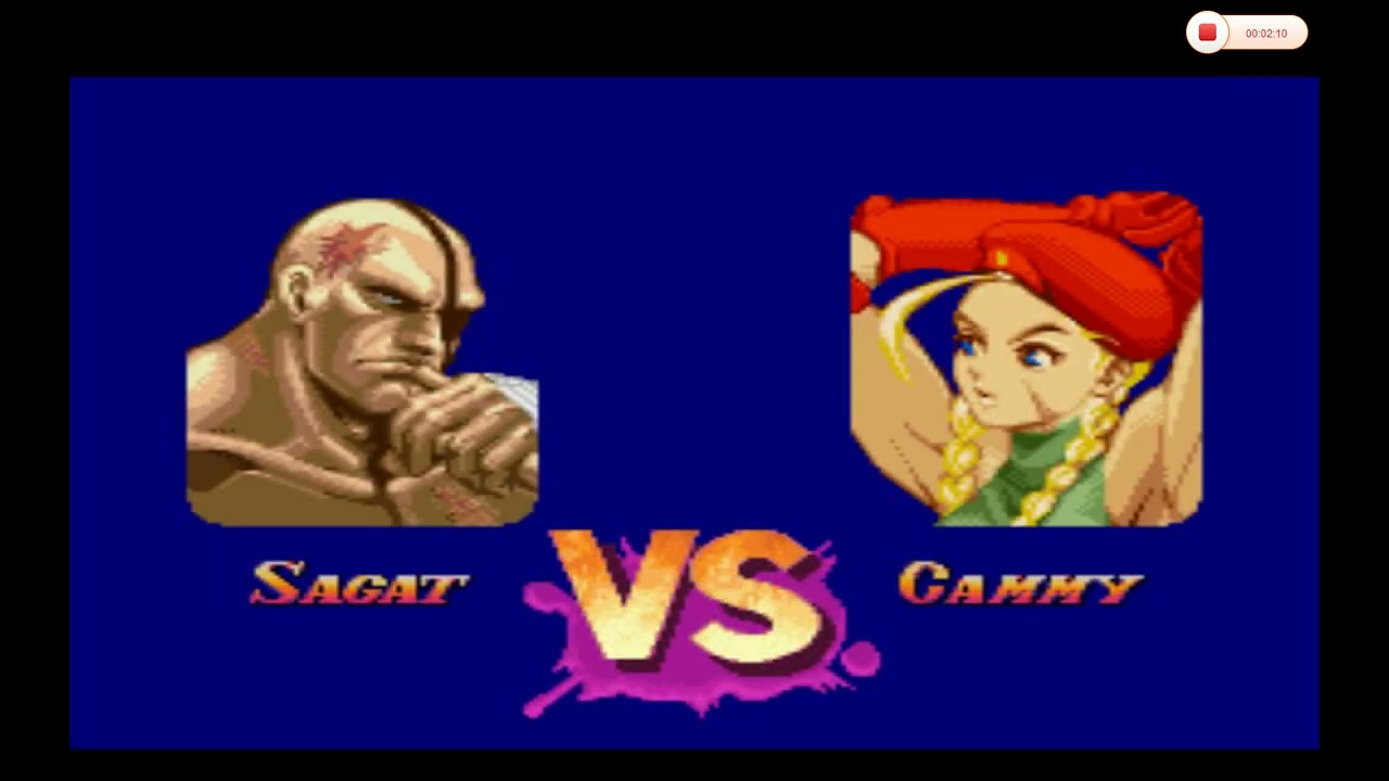 Super Street Fighter 2 (Super Nintendo) Sagat gameplay