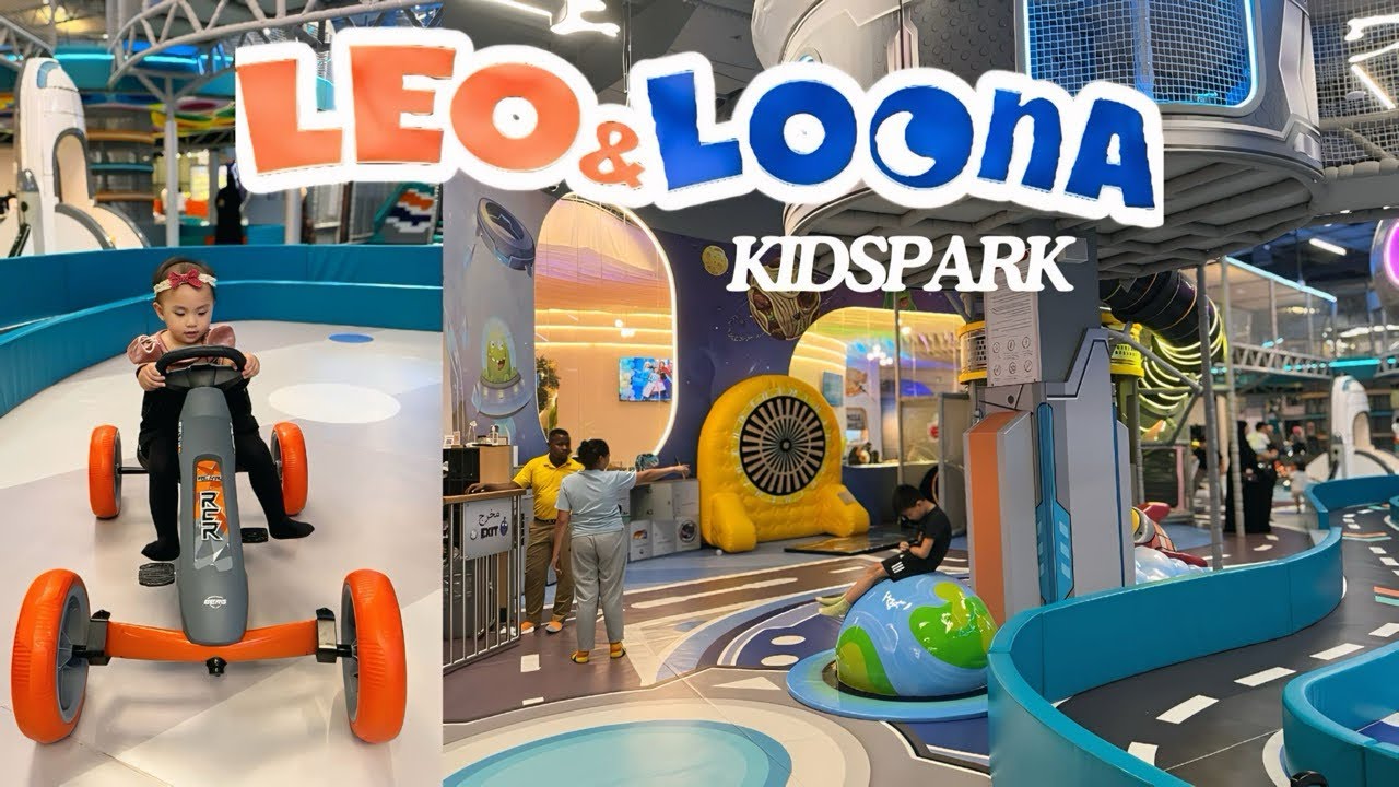 LARGEST INDOOR KIDS PARK in Dubai | Leo & Loona Kidspark | Dubai Festival Mall | Rogie St