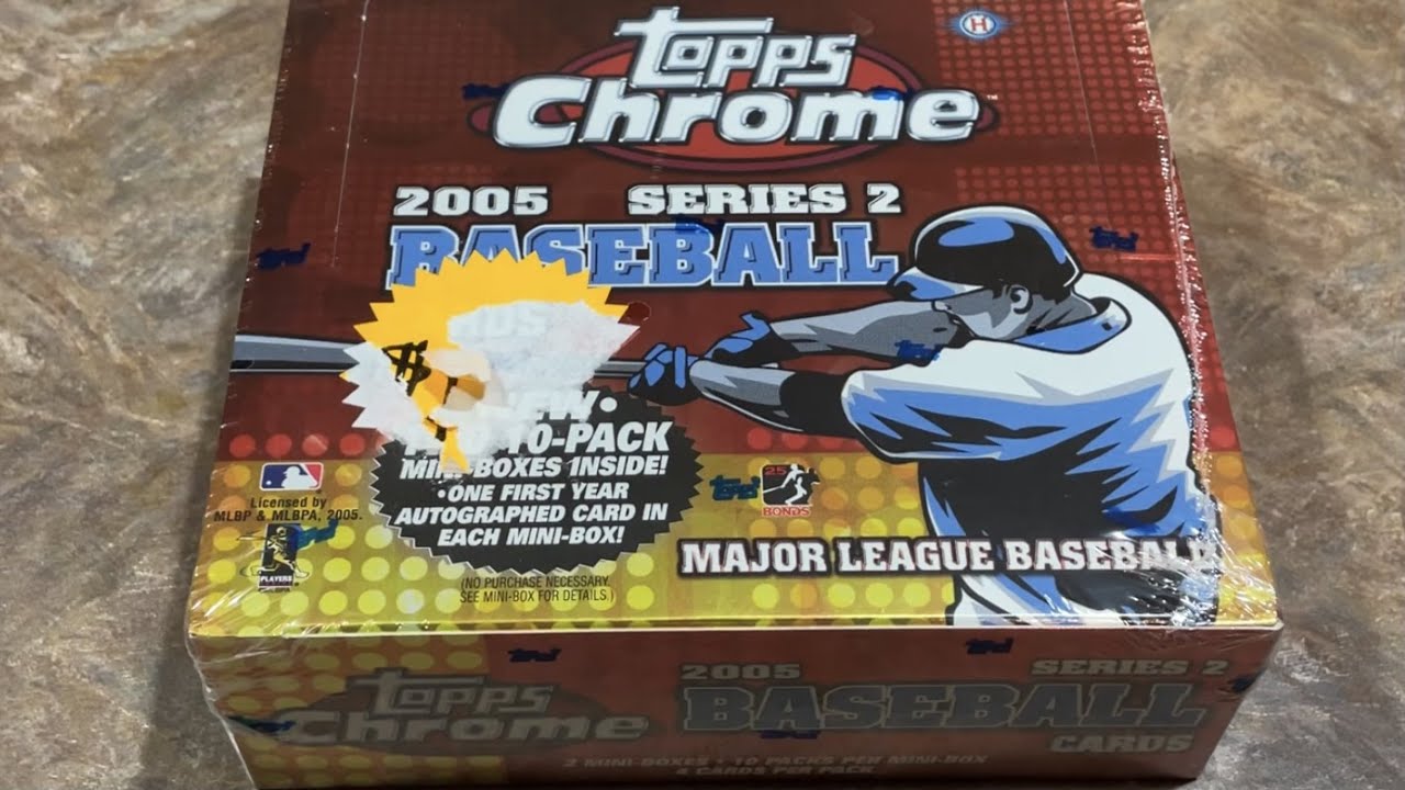 2 AUTOS!  2005 TOPPS CHROME SERIES 2 BASEBALL CARD OPENING! (Throwback Thursday)