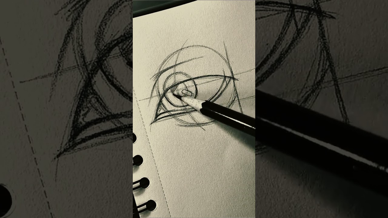 How I draw realistic eyes (step-by-step)  