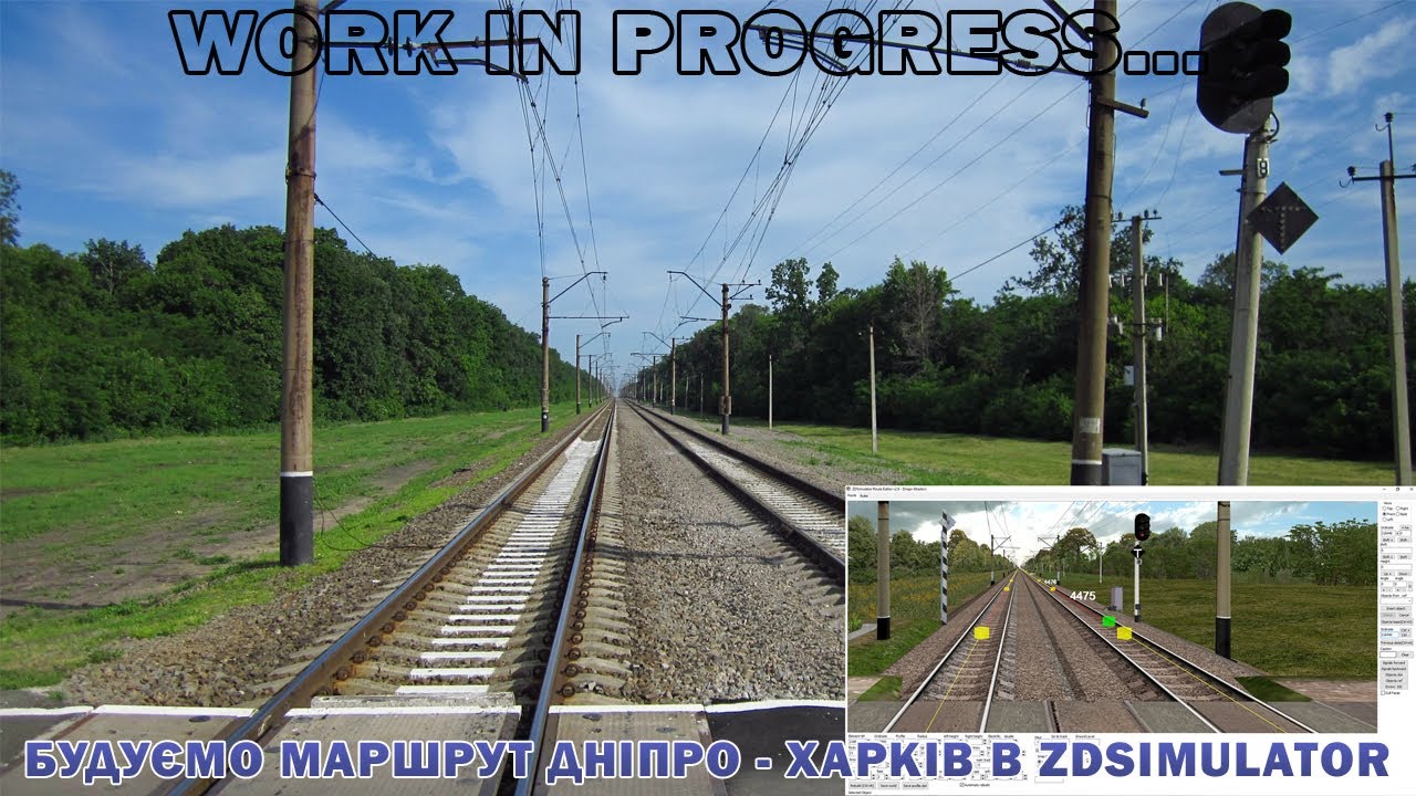 🚂 Продовжуємо будівництво перегону Бірки - Мерефа  в ZDSimulator ➠ Work in progress... ⚒︎ ⛏