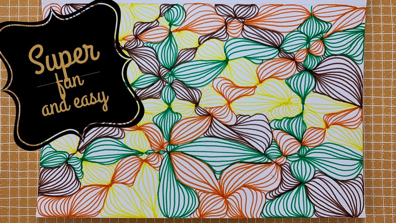 Fun and Easy Zendoodle with Crayola Markers in my #Quigtangle