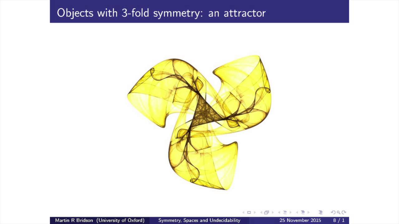 Symmetry, Spaces and Undecidability
