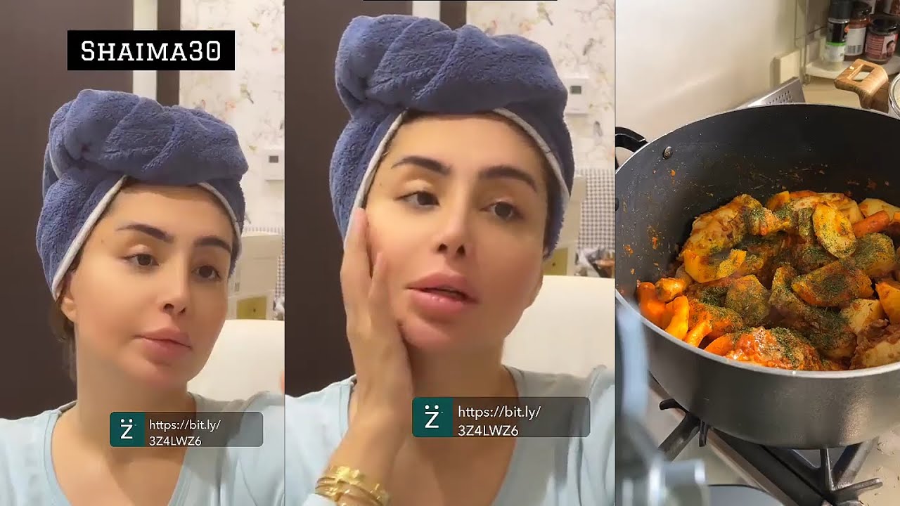 شيماء علي تطبخ غدا لاطفالها و نفسيتها تعبانة من مرض خالتها
