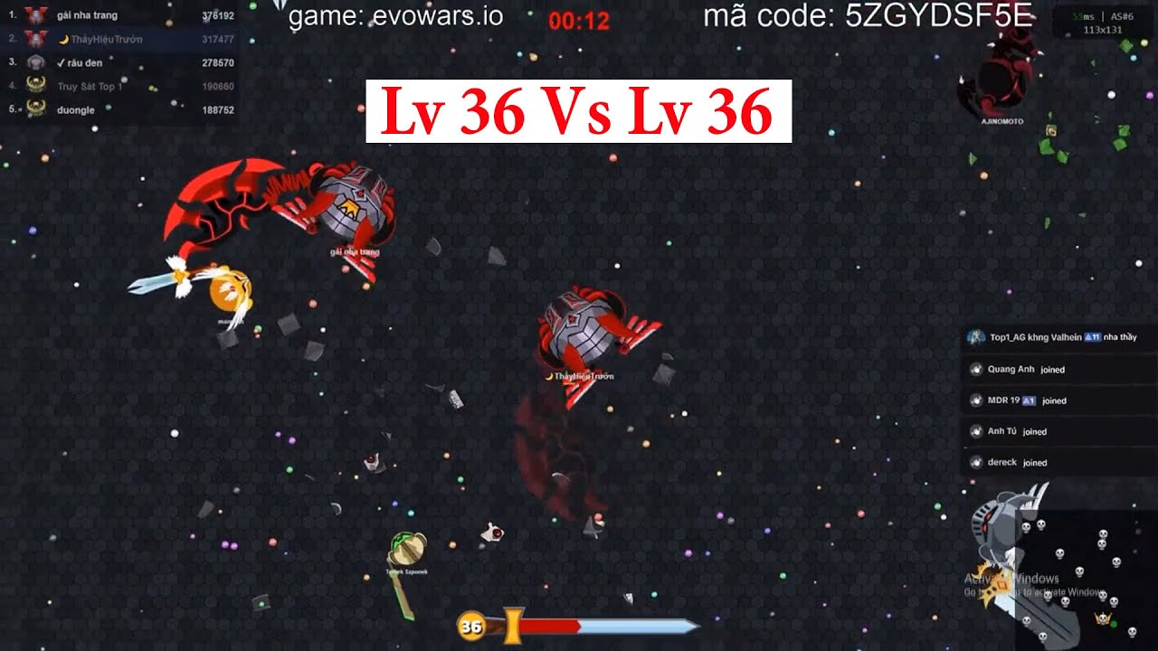 Evowars.io #33: Введите желаемый уровень