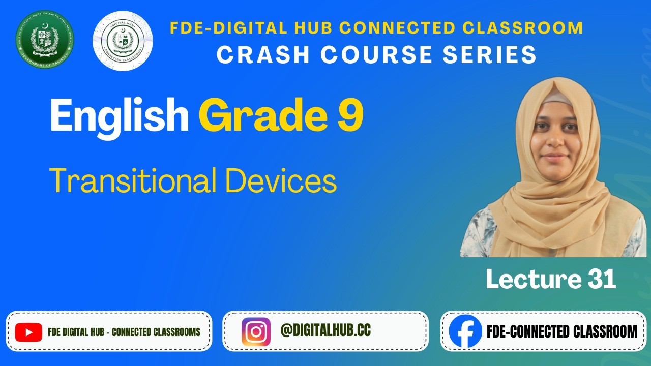 Transitional Devices | English | Grade 9 | Crash Course Series | FDE