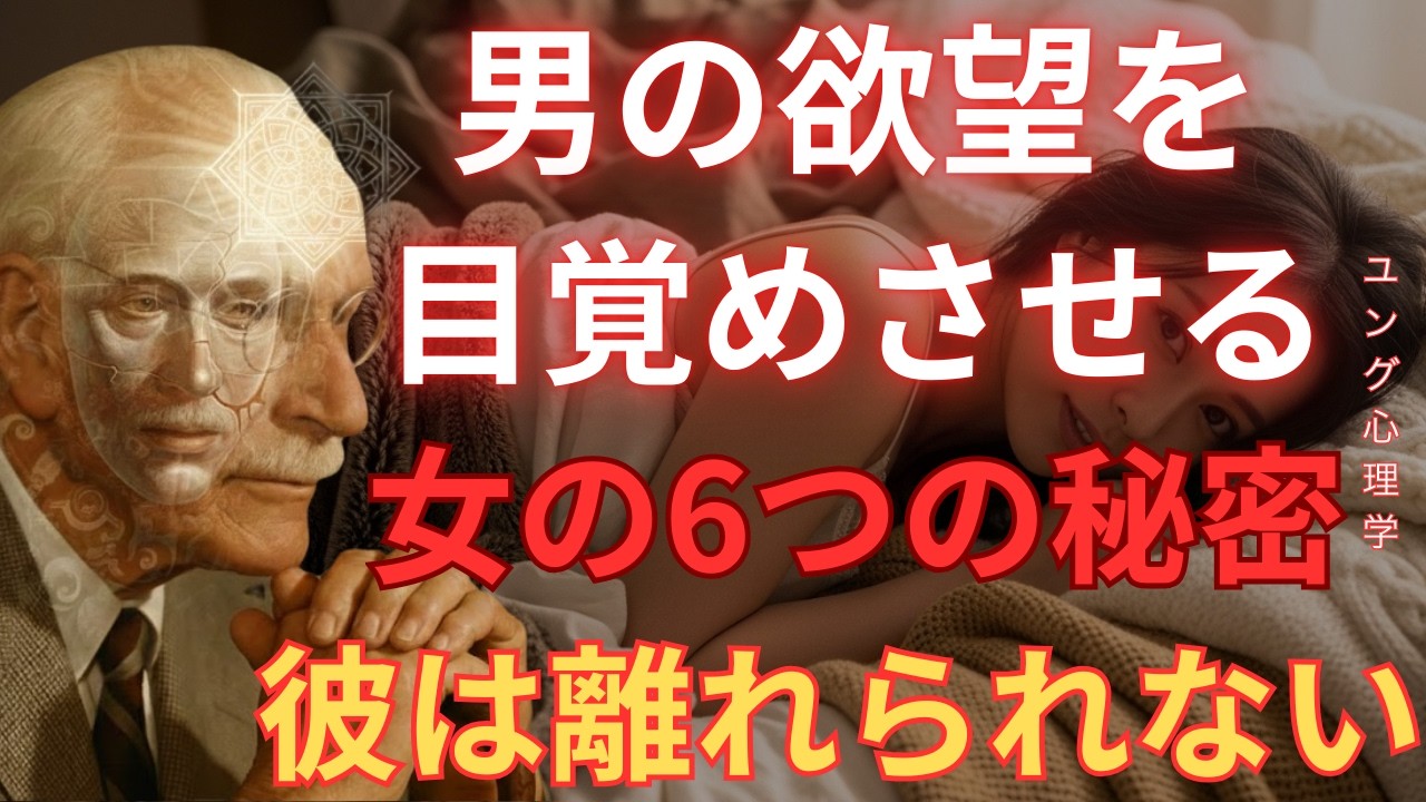 【衝撃】男の欲望を目覚めさせる女の6つの秘密｜知ったら彼はあなたから離れられない｜カール・ユング「ユング心理学」「無意識」「元型」「影の心理」
