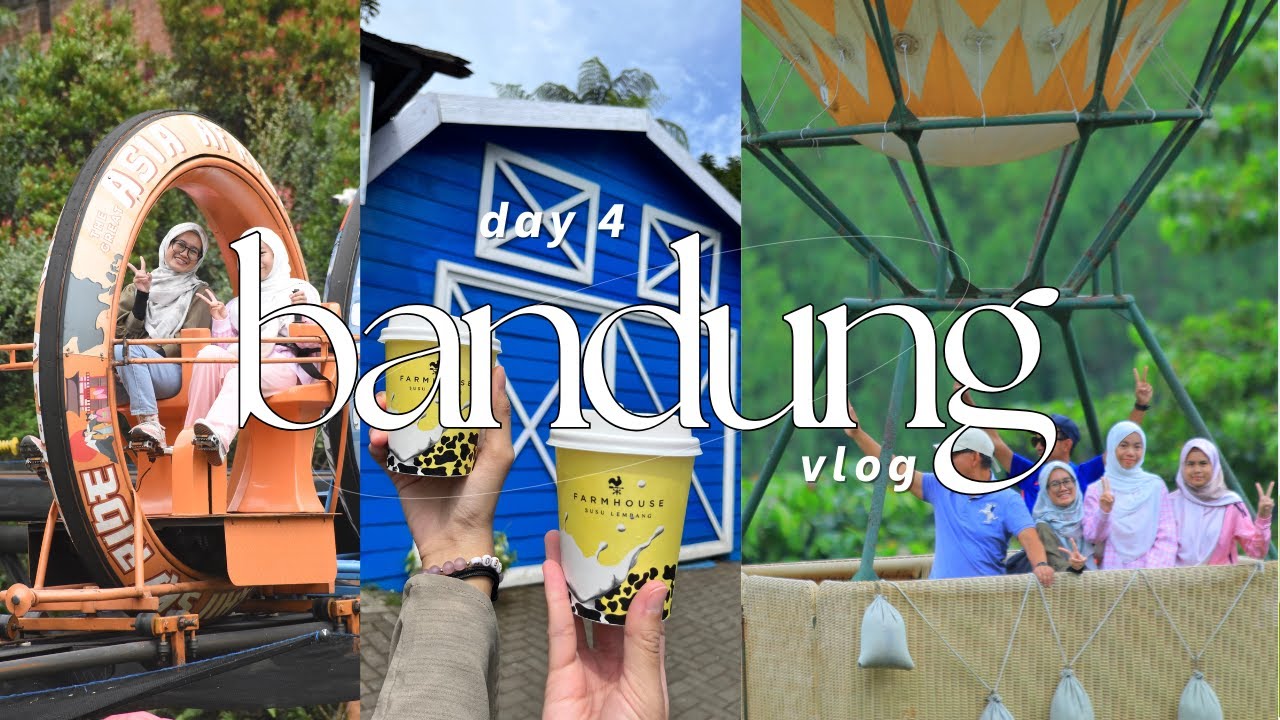 🇮🇩 bandung vlog: day 4 | the great asia africa, farmhouse, the lodge maribaya, rijsttafel resto