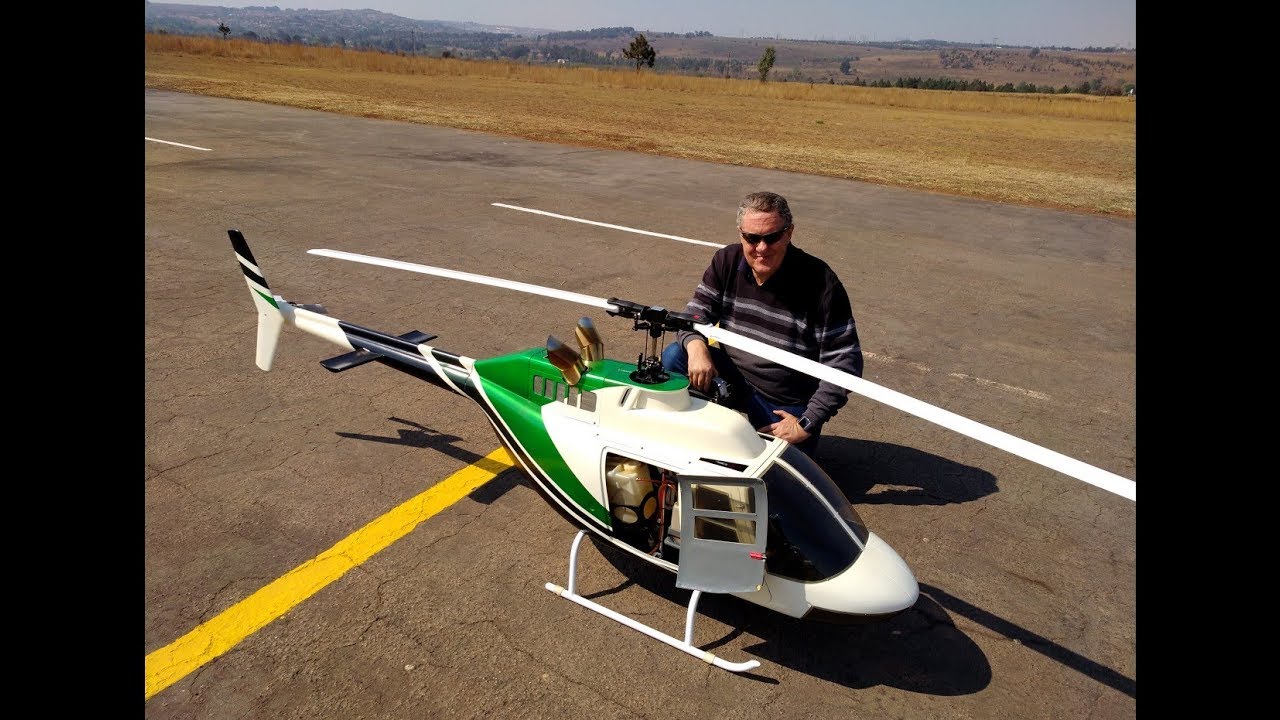 1/4 scale Bell 206 JetRanger hovering flight by André Beukes (1080HD)