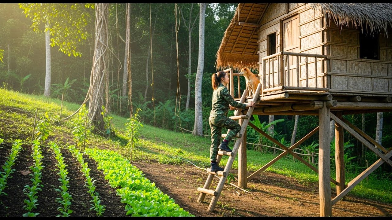 30 Days to Build a Fully Equipped Farm - Settling in the Deep Forest