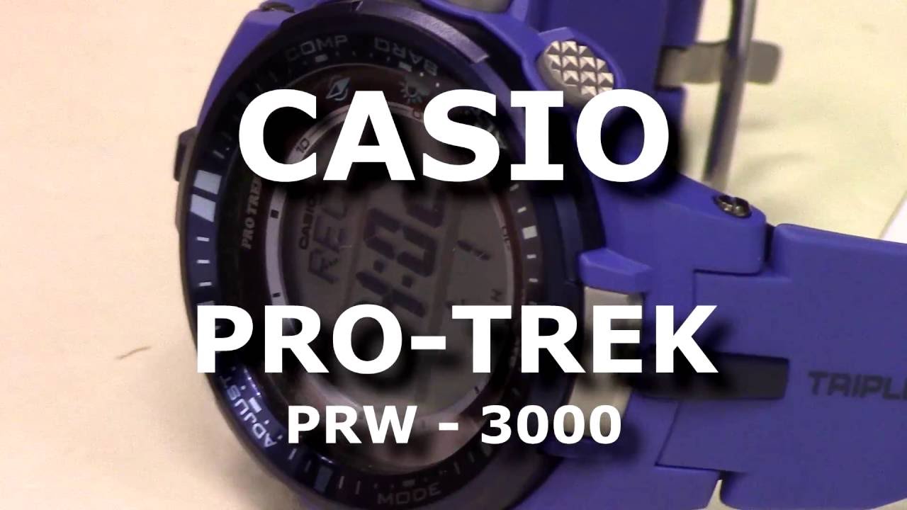 CASIO PRO-TREK PRW-3000 Обзор наручных японских часов, 1