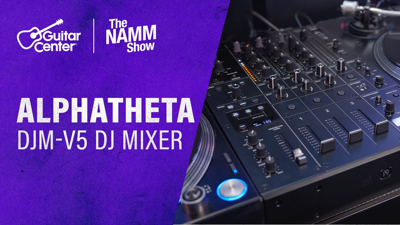 НОВЫЙ 3-канальный DJ-микшер AlphaTheta DJM-V5, обзор и демонстрация | НАММ 2026