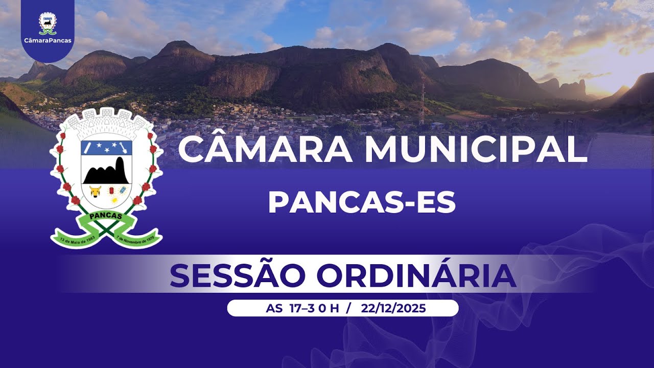 CÂMARA  MUNICIPAL DE PANCAS  / 23º  SESSÃO  ORDINÁRIA / 22/12/2025