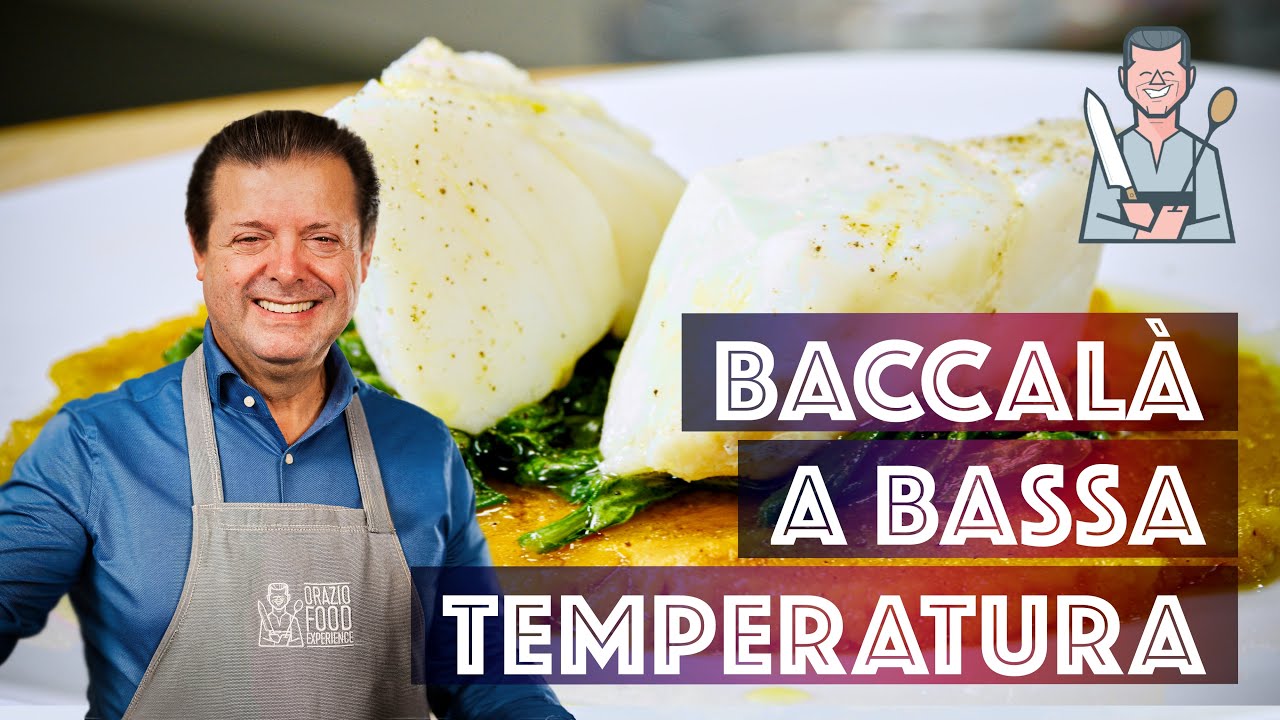BACCALÀ A BASSA TEMPERATURA SU CREMA DI ZUCCA - Uno spettacolo di ricetta!
