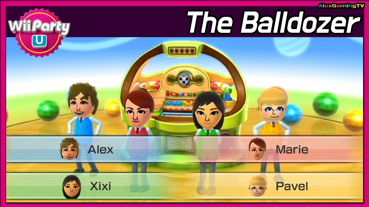 Wii Party U - The Balldozer ( Expert Cup, Eng Sub) Player Alex