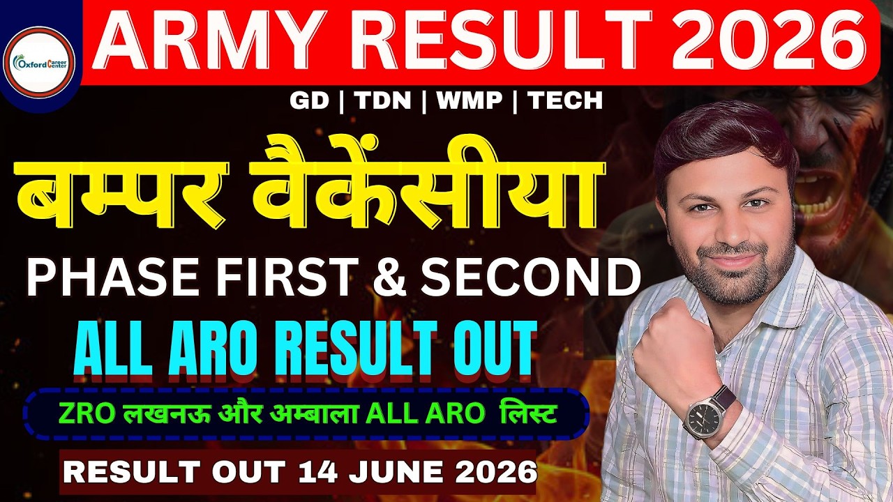 🔴BIG UPDATE |  ARMY AGNIVEER ALL ARO WAITING LIST OUT DATE | ARMY AGNIVEER FINAL WAITING LIST #army