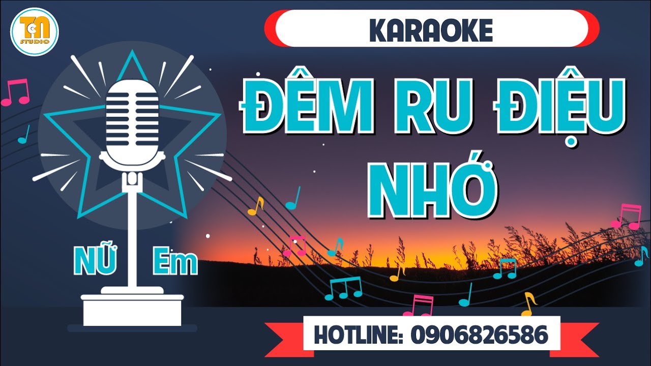 Karaoke  Đêm ru điệu nhớ [ Tone nữ - Em ] @TCNKaraoke