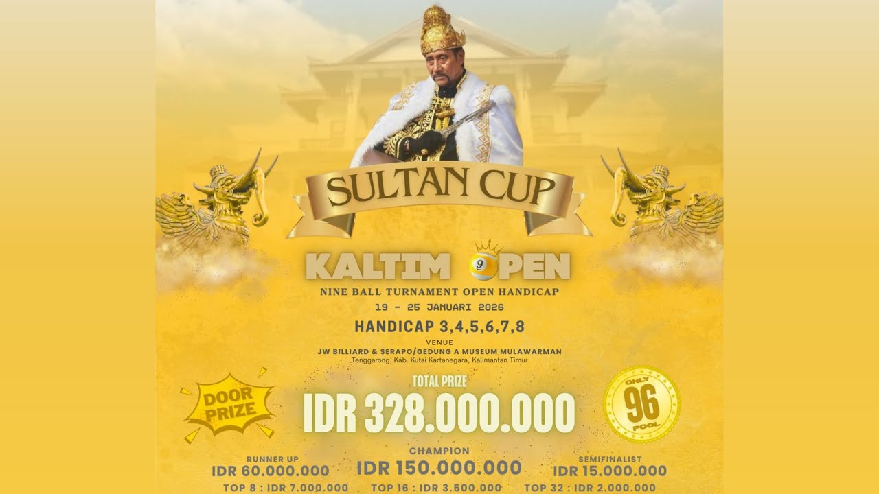 Day - 3 Sultan Cup Kaltim Open 9 Ball Tournament
