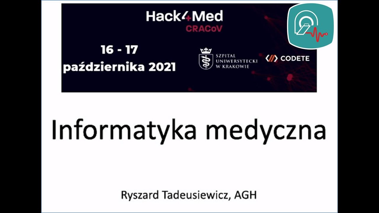 Wykład na temat informatyki medycznej podczas inauguracji Hack4Med