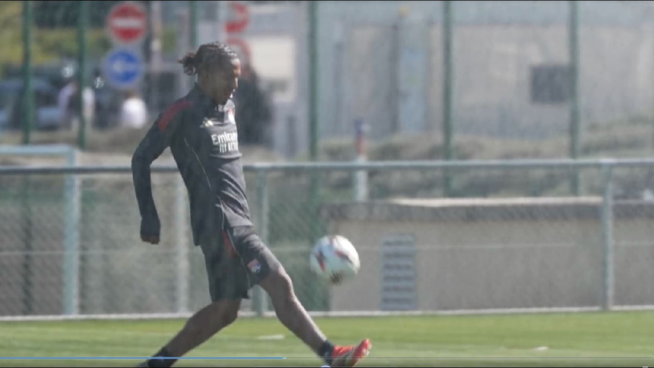 Lyon's Nicol&aacute;s Tagliafico, Corentin Tolisso, Malick Fofana train ahead of Celta Figo Europa showdown