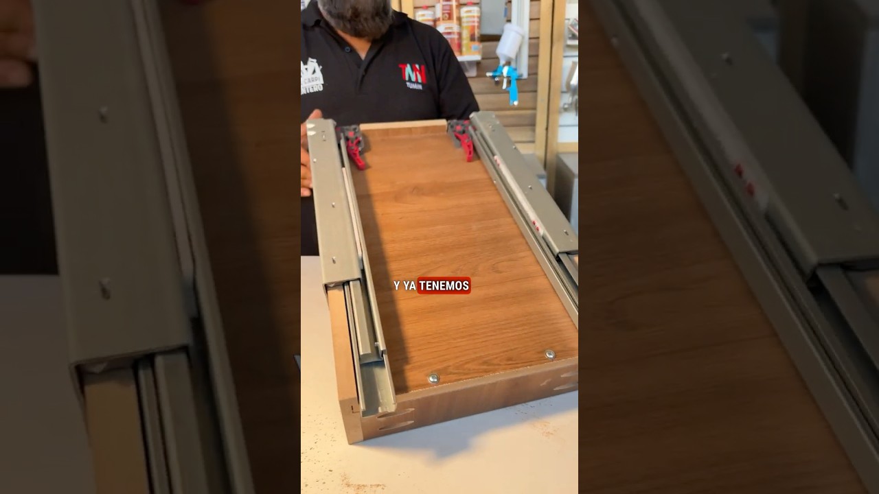 Aprende c&oacute;mo colocar correderas ocultas para cajones en muebles de melamina