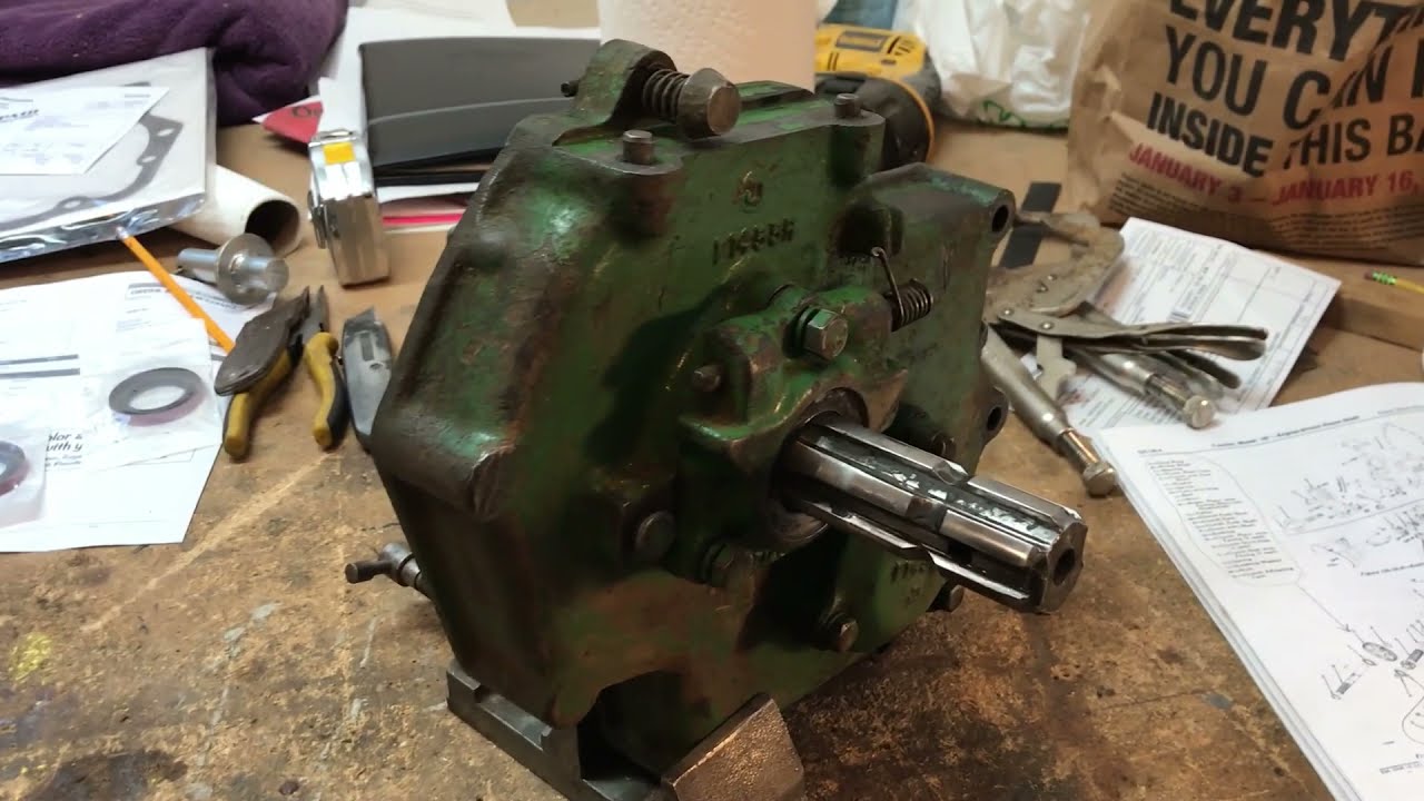 John Deere 60 PTO Clutch Repair Part one  Review of the clutch prior to disassembly
