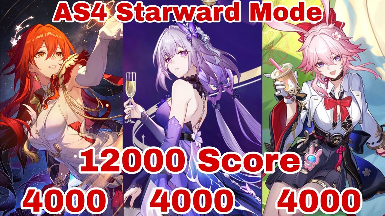 [Honkai Star Rail] Castorice & Himeko Nova & Evanescia Apocalyptic Shadow Starward Mode 12000 Score