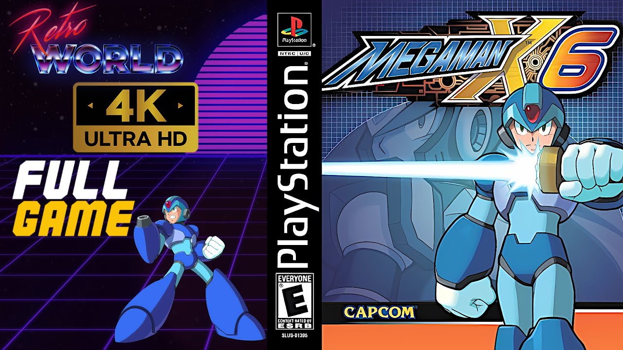 Megaman X6 - X (PS1) | Longplay | No Commentary 4k
