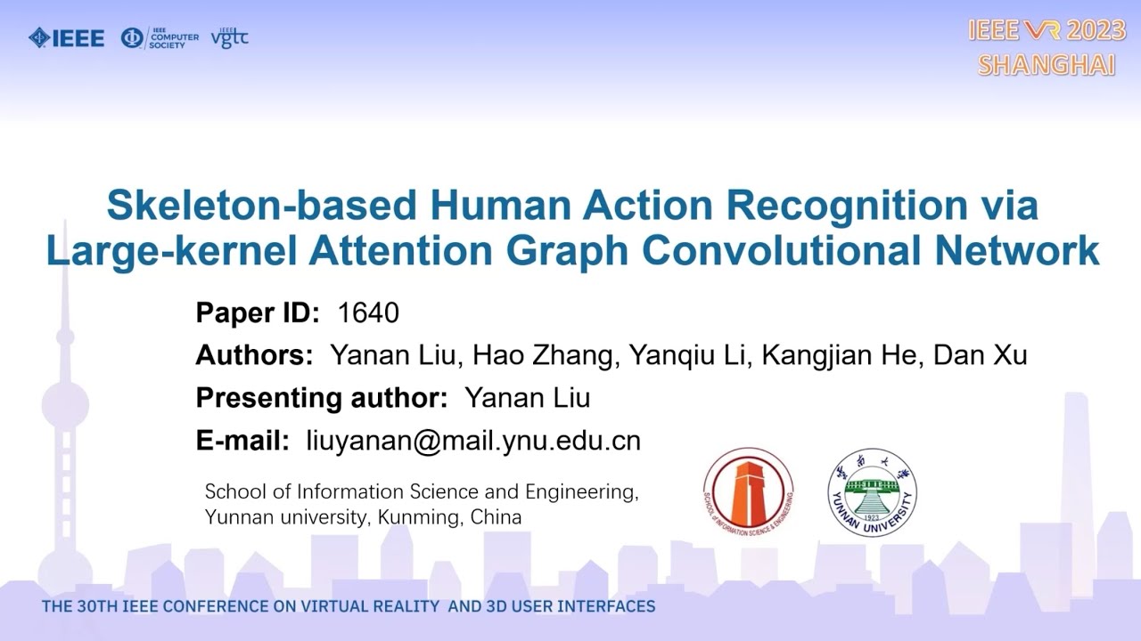 Skeleton-based Human Action Recognition via Large-kernel Attention Graph Convolutional Network