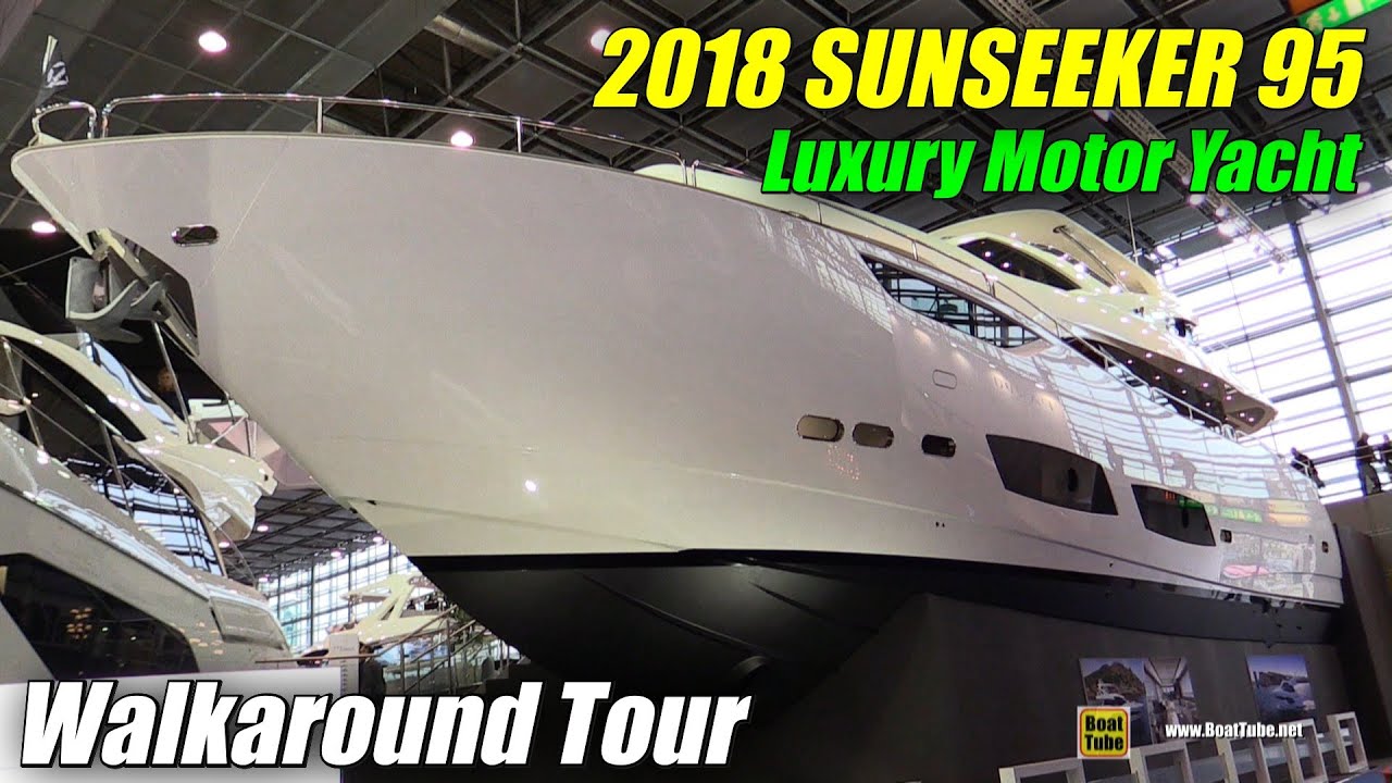 2018 Sunseeker 95 Yacht - Walkaround - 2018 Boot Dusseldorf Boat Show