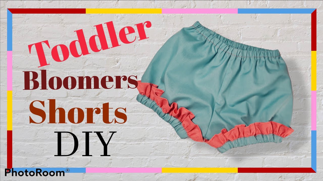 DIY Tutorial Toddler Bloomers Short Cutting and Stitching No Overlocker Need Short for Girls 1 to 3