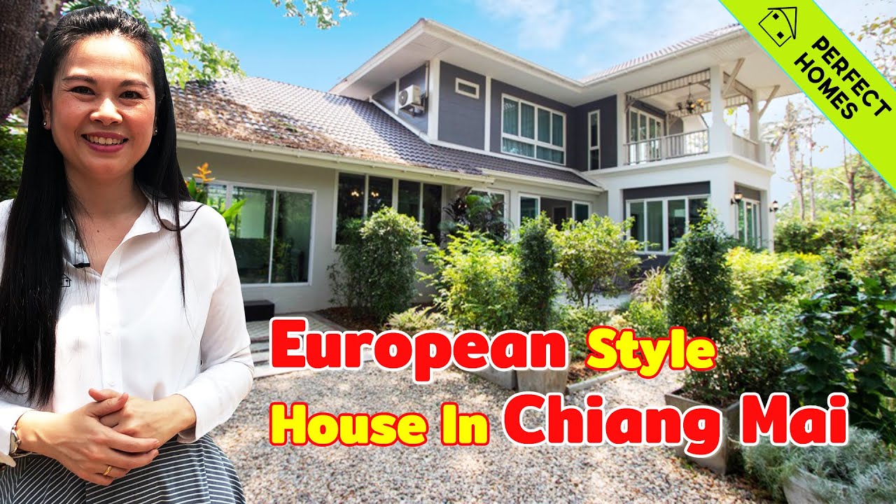 🔥Chiang Mai House Tour🔥 - Luxury European-style house  ( REF: MR 147 )