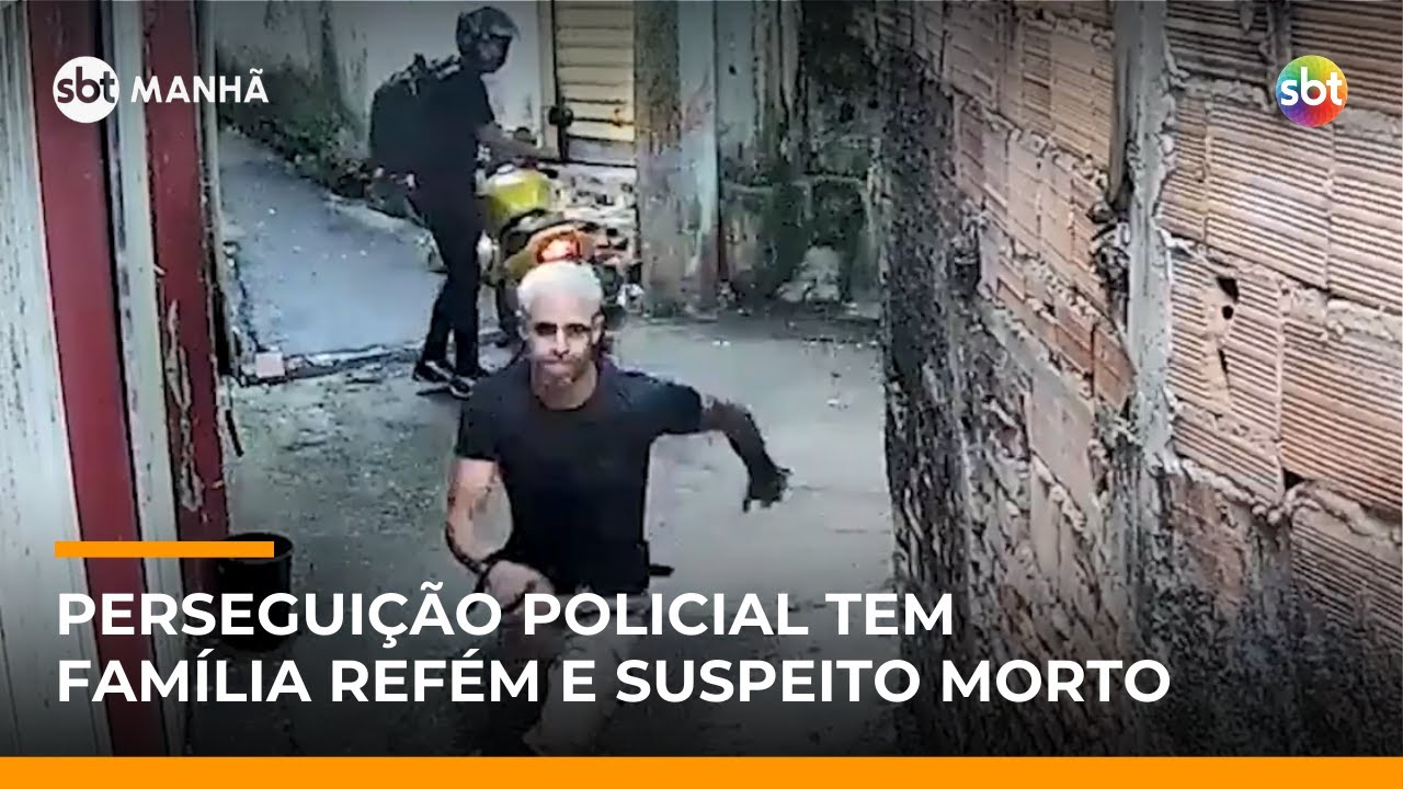 Perseguição policial termina com suspeito morto e família refém em BH | 
