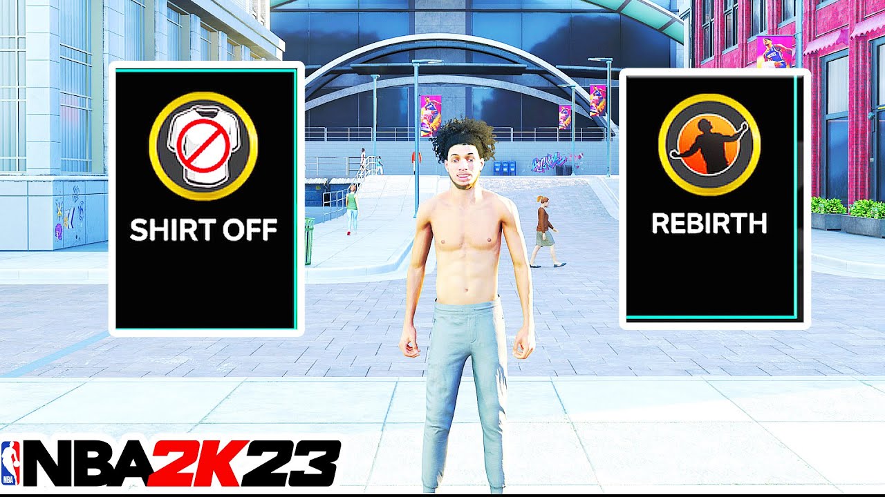 NBA 2K23 - HOW TO BE SHIRTLESS AND UNLOCK REBIRTH AT ANY LEVEL FAST & EASY!FULL TUTORIAL!