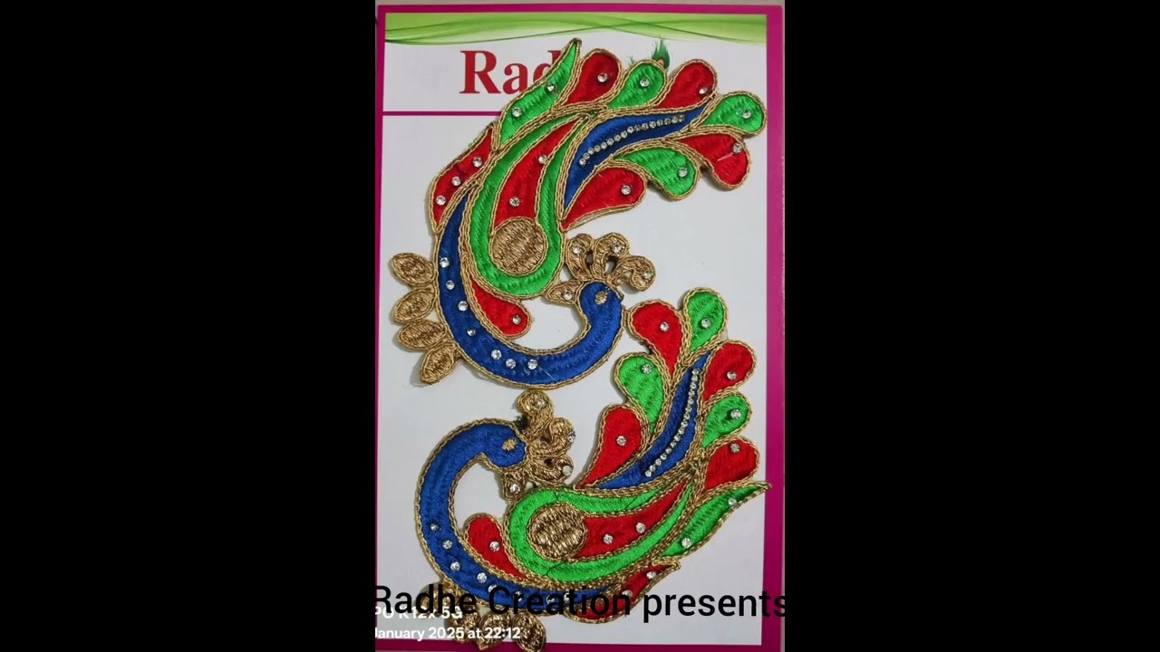 Peacock Embroidery Tutorial | Patch Making for Beginners&rdquo;