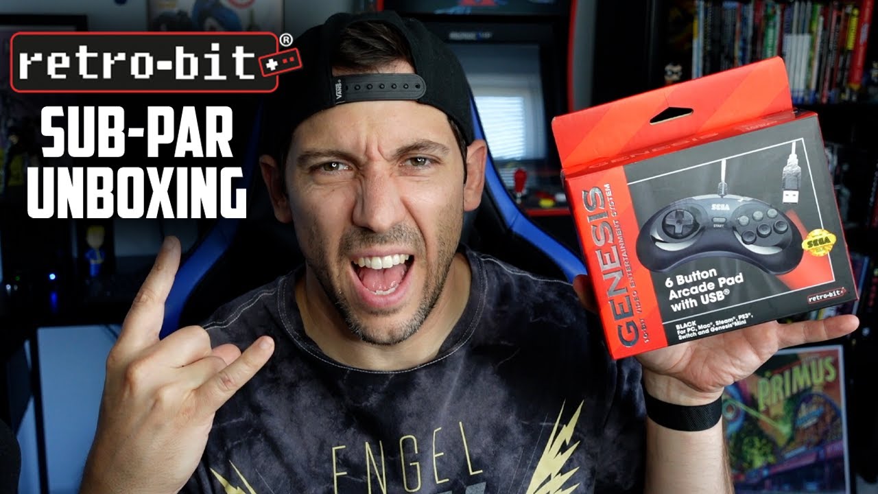 Retro-Bit Official Sega Genesis USB Controller 6-Button Arcade Pad Unboxing | Sub-Par Unboxing