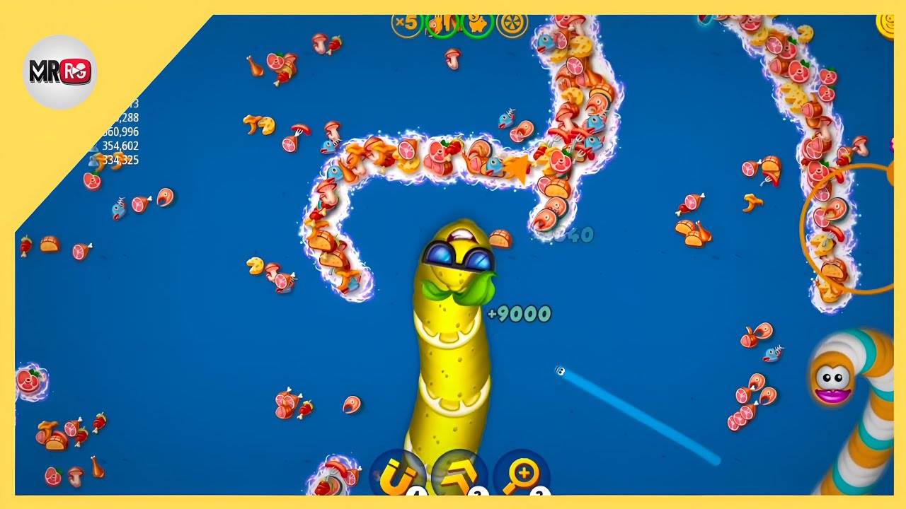 Worms zone fastast 3 million+ score #games #wormszone 