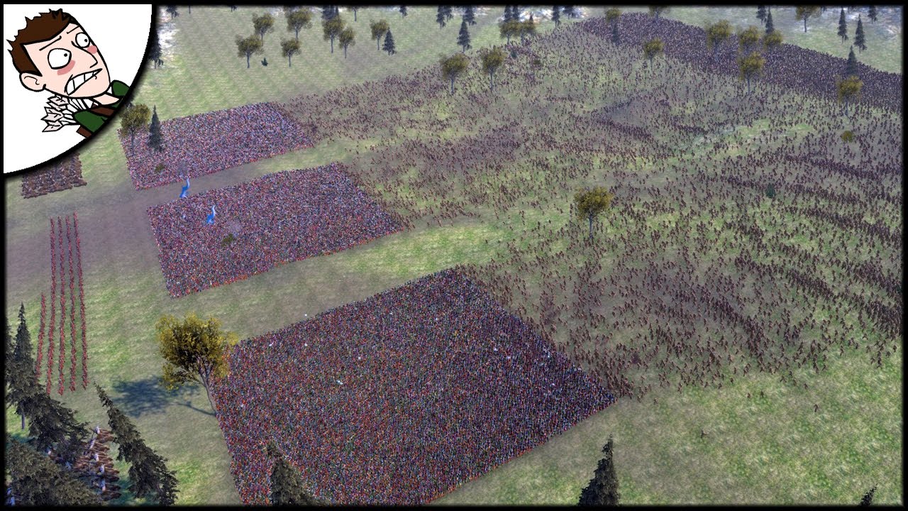Massive 40000 Roman v Barbarian Survival Battle - Ultimate Epic Battle Simulator Gameplay