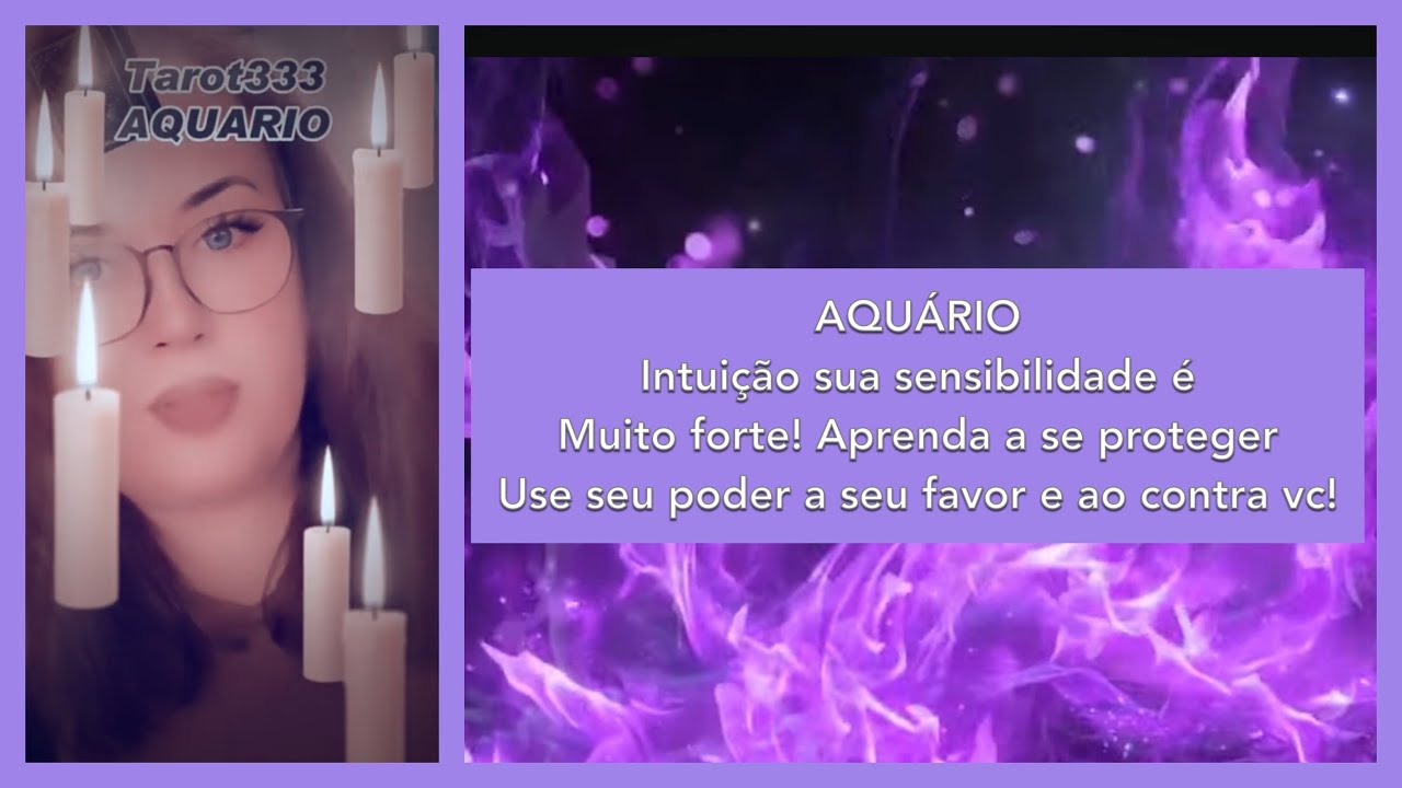 #aquário VC É MUITO INTUITIVA E SUA MEDIUNIDADE PRECISA SER TRABALHADA! Explosões de humor brigas