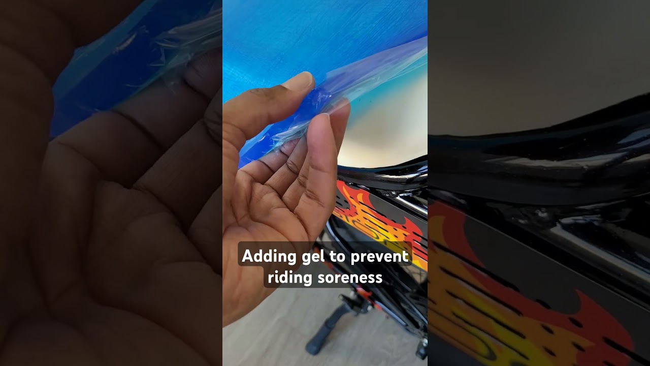 Adding seat gel to Retrovolt ebike #longdistanceriding #ebike #jasionbike