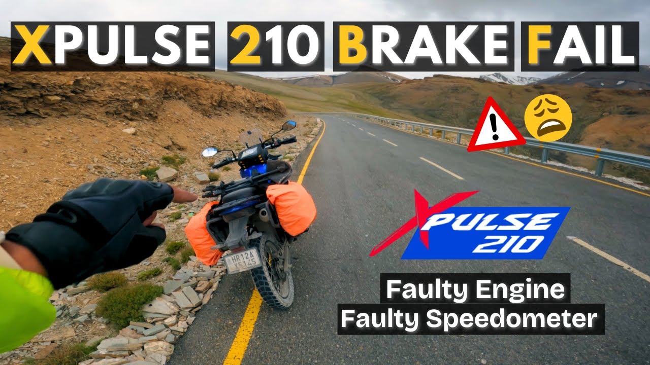 Xpulse 210 Brake Fail on Delhi to Ladakh Ride | SHAME ON HERO | Faulty Engine | Faulty Speedometer