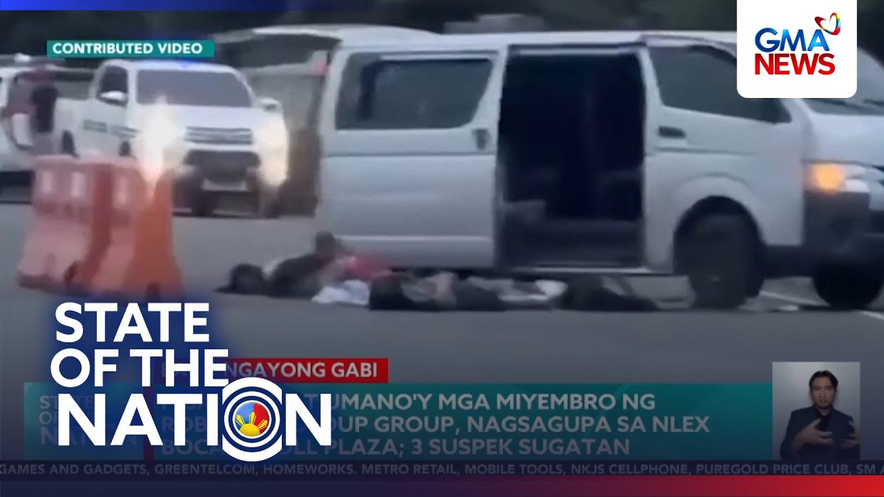 Mga pulis at umano'y mga miyembro ng robbery-holdup group, nagsagupa sa NLEX; 3 sugatan | SONA