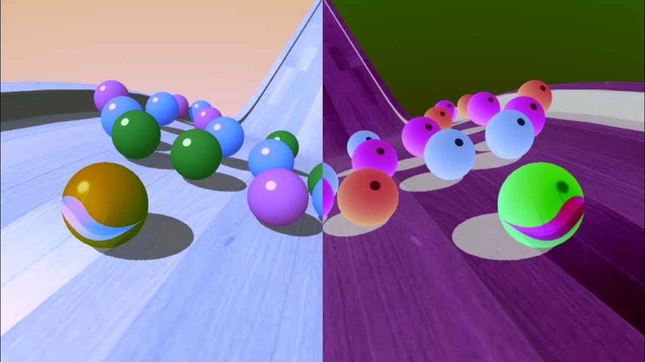 Marble Run 🏀 vs Reverse gameplay Ball  Colour Run walkthrough , iOS Android New Update part : 1242