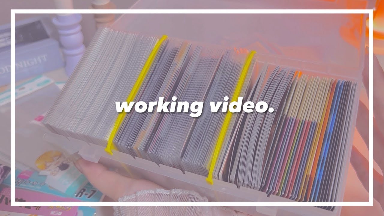 ￤作業動画￤今日も黙々とグッズ整理✏️ ꕀ.⋆ ステッカー類￤無言asmr￤