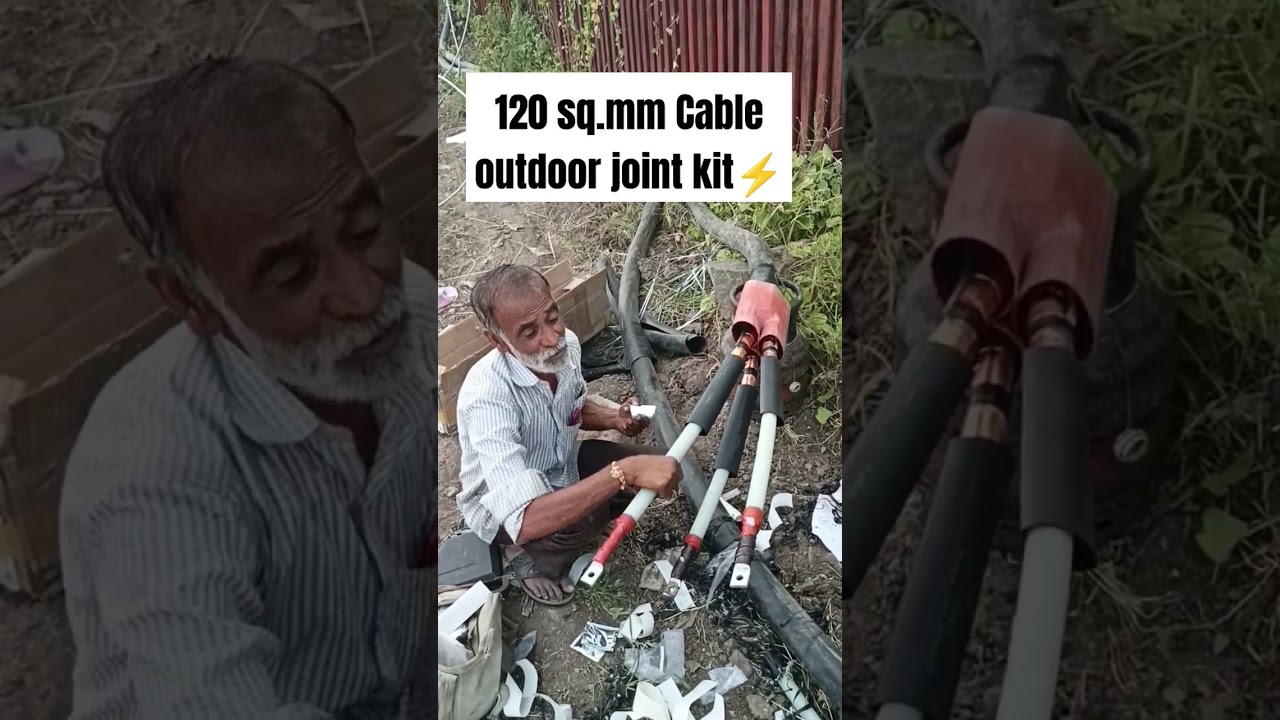 Cable Joint Work ⚡#electrical #mseb #electricalengineering #distribution #trending #ht #33kv